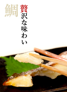 贅沢な味わい 鯛